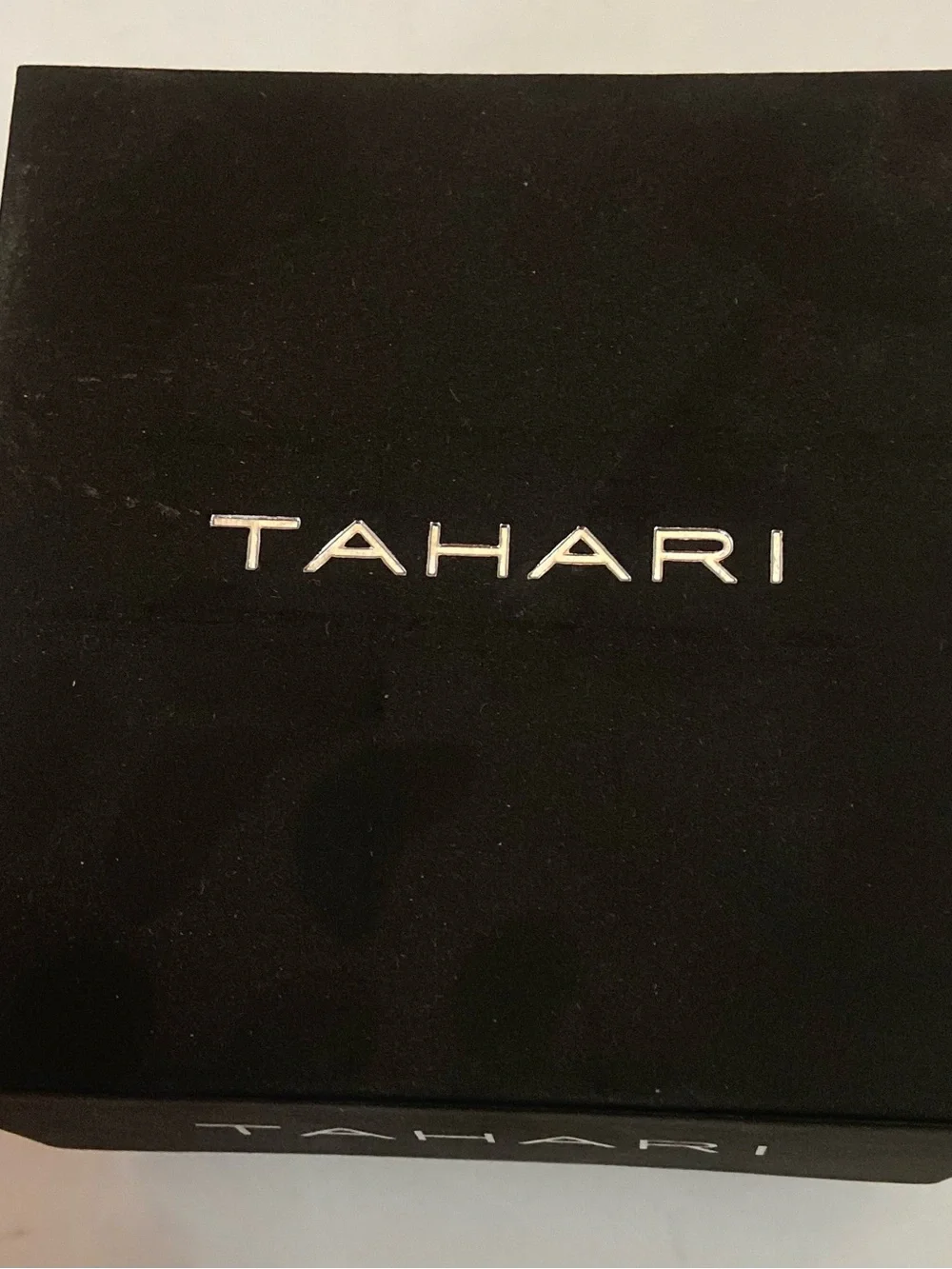 Tahari Silver Mesh Strap Watch with Blue Dial